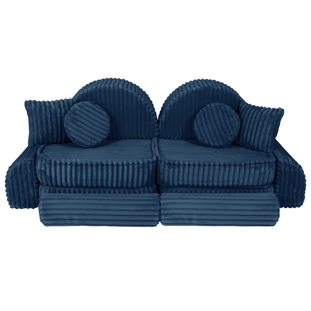 MeowBaby® keskmine modulaarne laste diivan Plus - Churros Blue