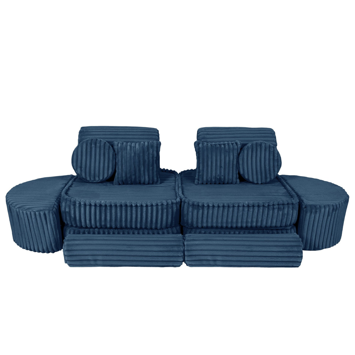 MeowBaby® keskmine modulaarne laste diivan Plus - Churros Blue