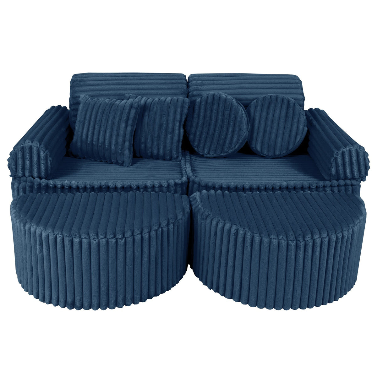 MeowBaby® keskmine modulaarne laste diivan Plus - Churros Blue