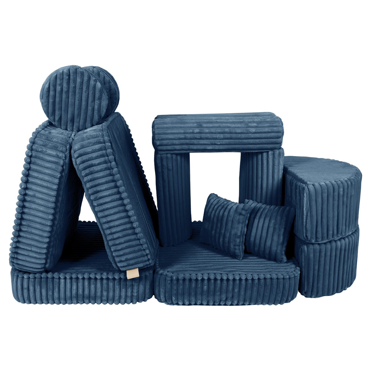 MeowBaby® keskmine modulaarne laste diivan Plus - Churros Blue