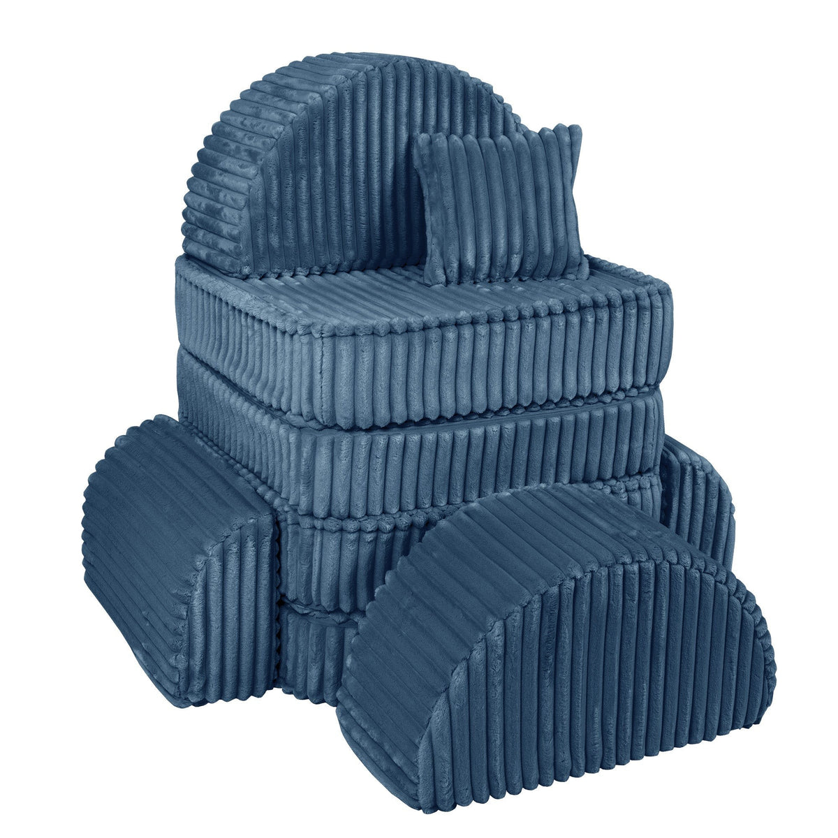 MeowBaby® keskmine modulaarne laste diivan Plus - Churros Blue