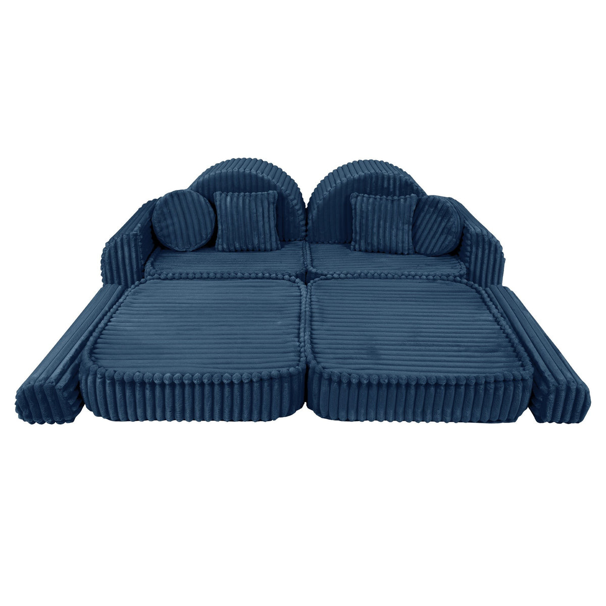 MeowBaby® keskmine modulaarne laste diivan Plus - Churros Blue
