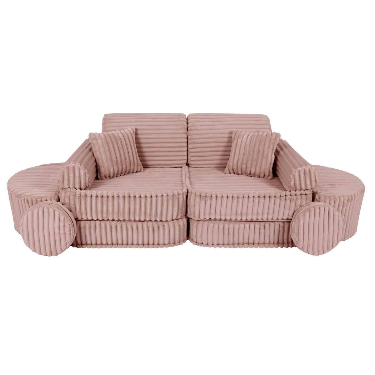 MeowBaby® keskmine modulaarne laste diivan Plus - Churros Pink