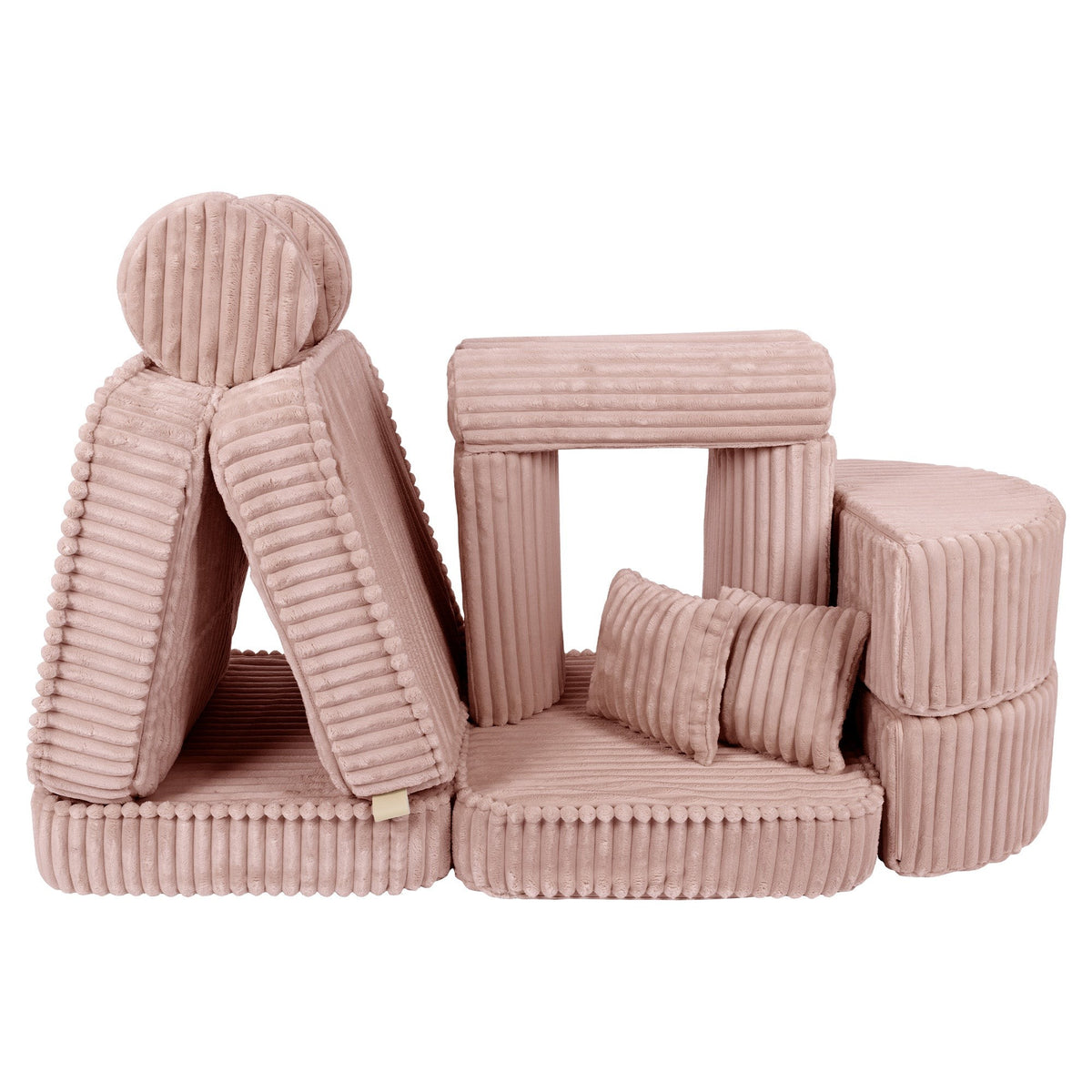 MeowBaby® keskmine modulaarne laste diivan Plus - Churros Pink