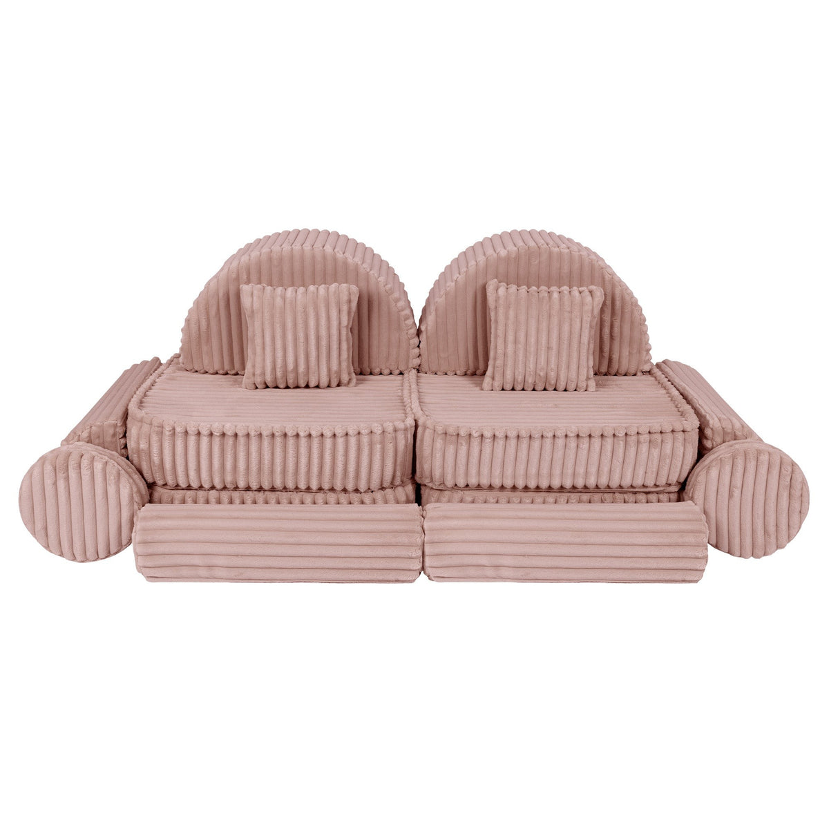 MeowBaby® keskmine modulaarne laste diivan Plus - Churros Pink