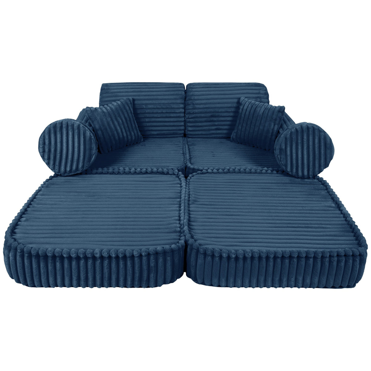 MeowBaby® keskmine modulaarne laste diivan - Churros Blue