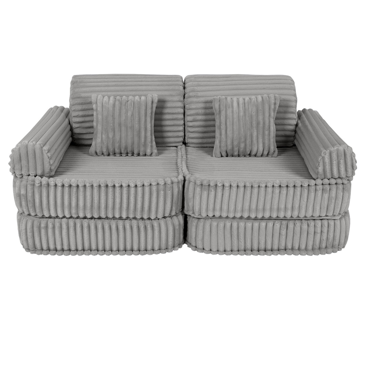 MeowBaby® keskmine modulaarne laste diivan - Churros Moon Grey