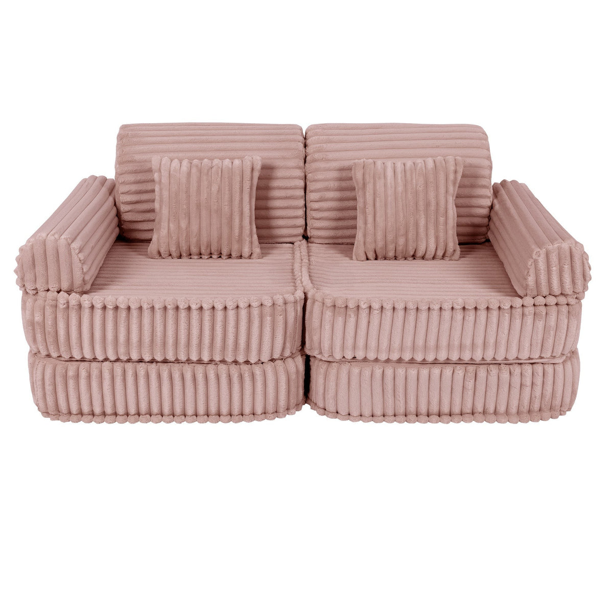 MeowBaby® keskmine modulaarne laste diivan - Churros Pink