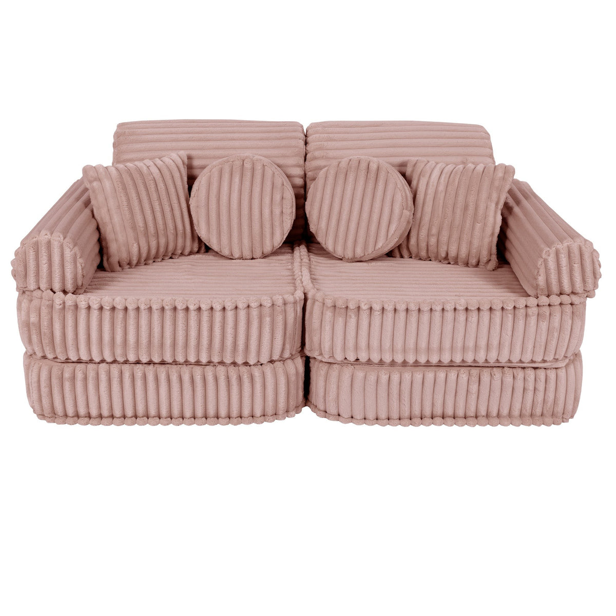 MeowBaby® keskmine modulaarne laste diivan - Churros Pink