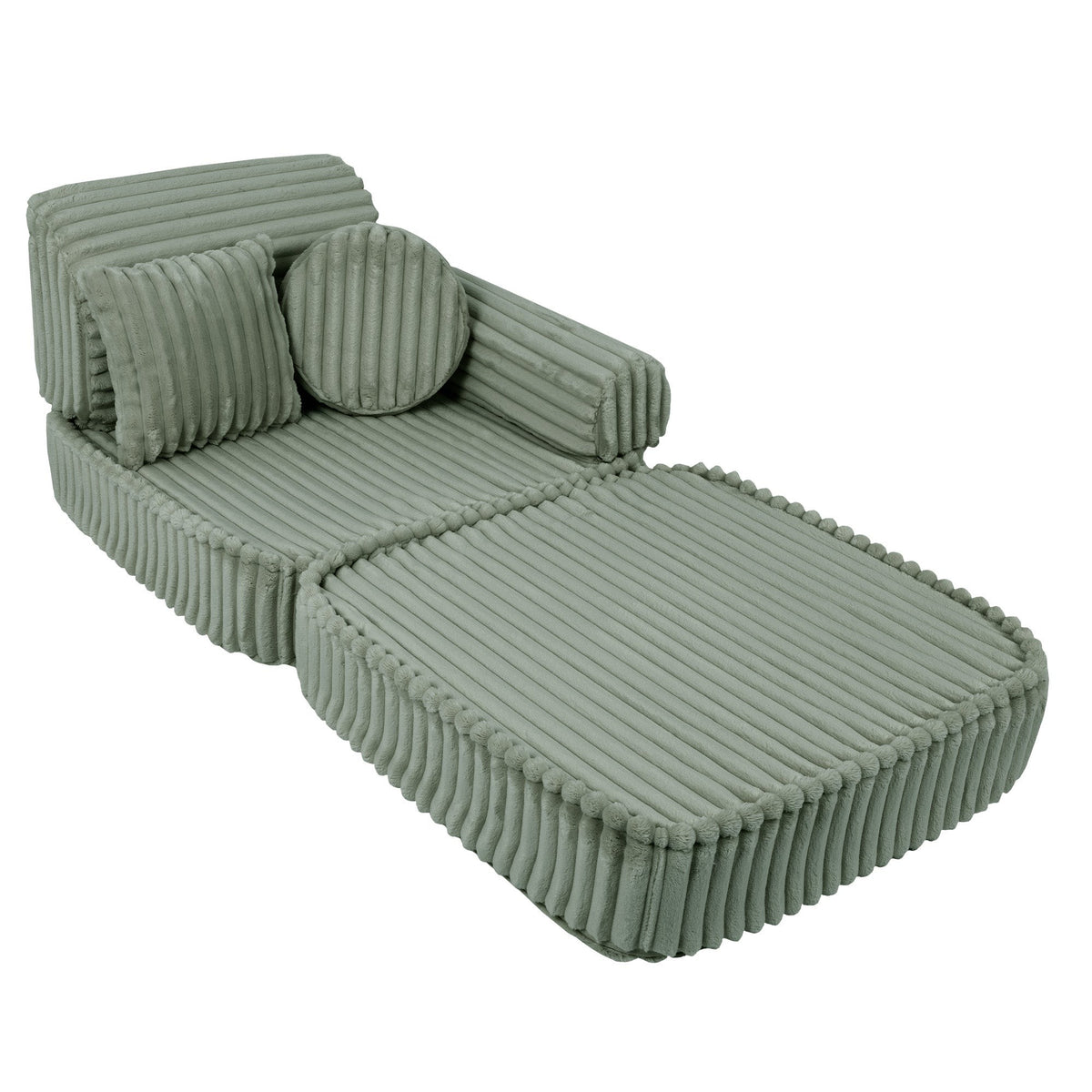 MeowBaby® keskmine modulaarne laste diivan - Churros Sage Green