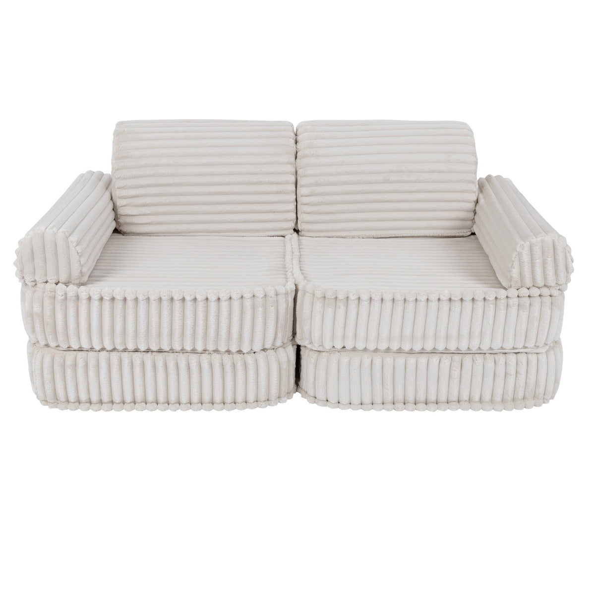 MeowBaby® keskmine modulaarne laste diivan - Churros White