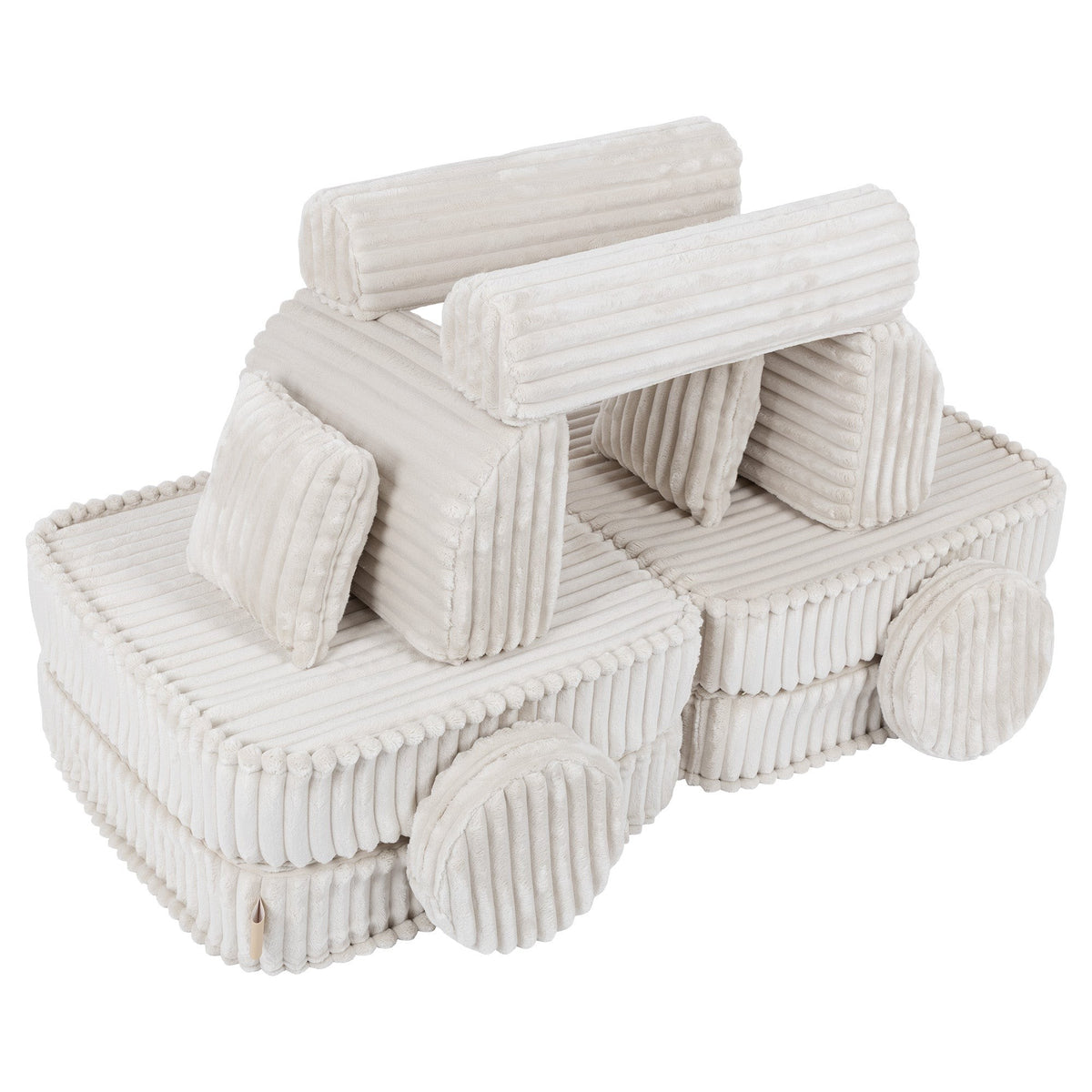 MeowBaby® keskmine modulaarne laste diivan - Churros White