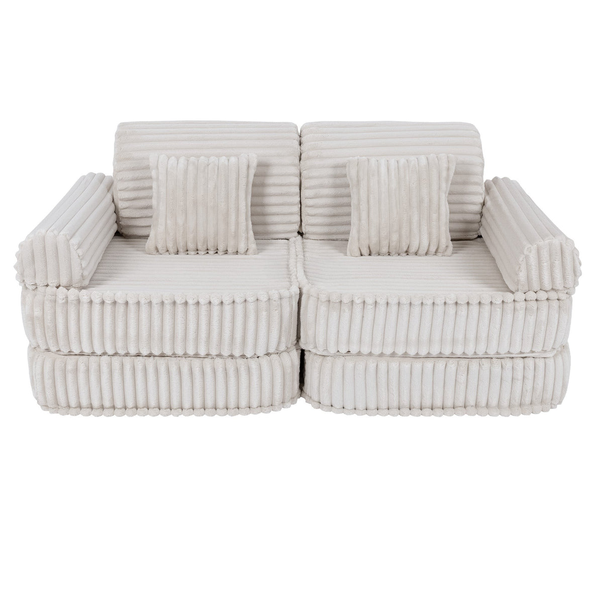 MeowBaby® keskmine modulaarne laste diivan - Churros White