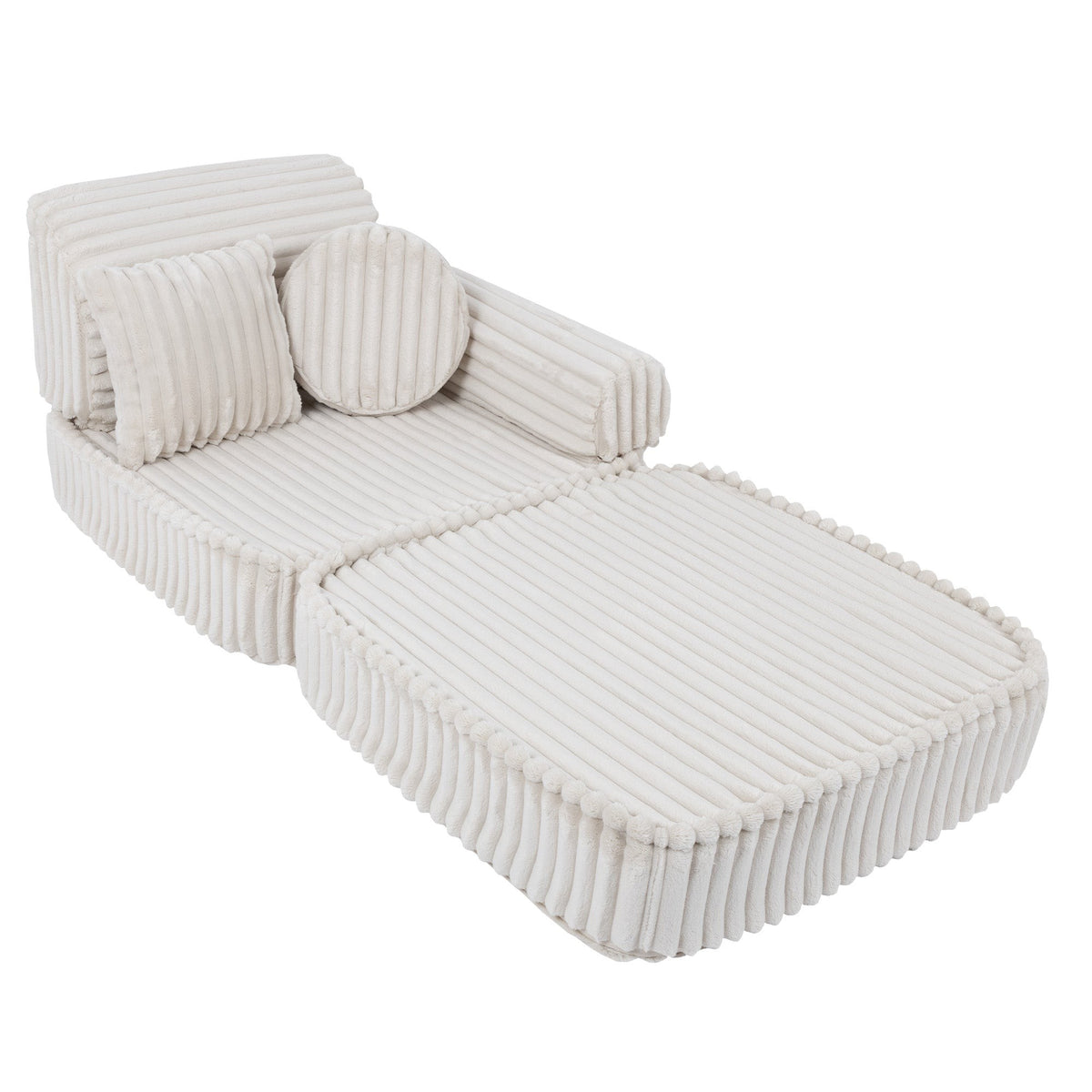 MeowBaby® keskmine modulaarne laste diivan - Churros White