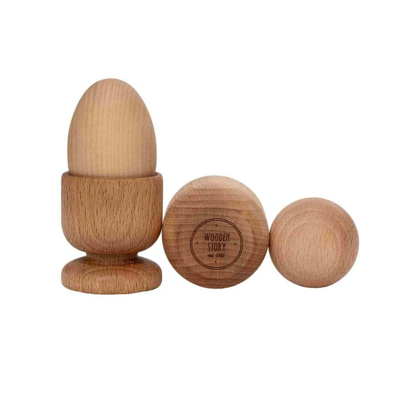 Wooden Story Montessori puidust komplekt: muna, pall ja ruut