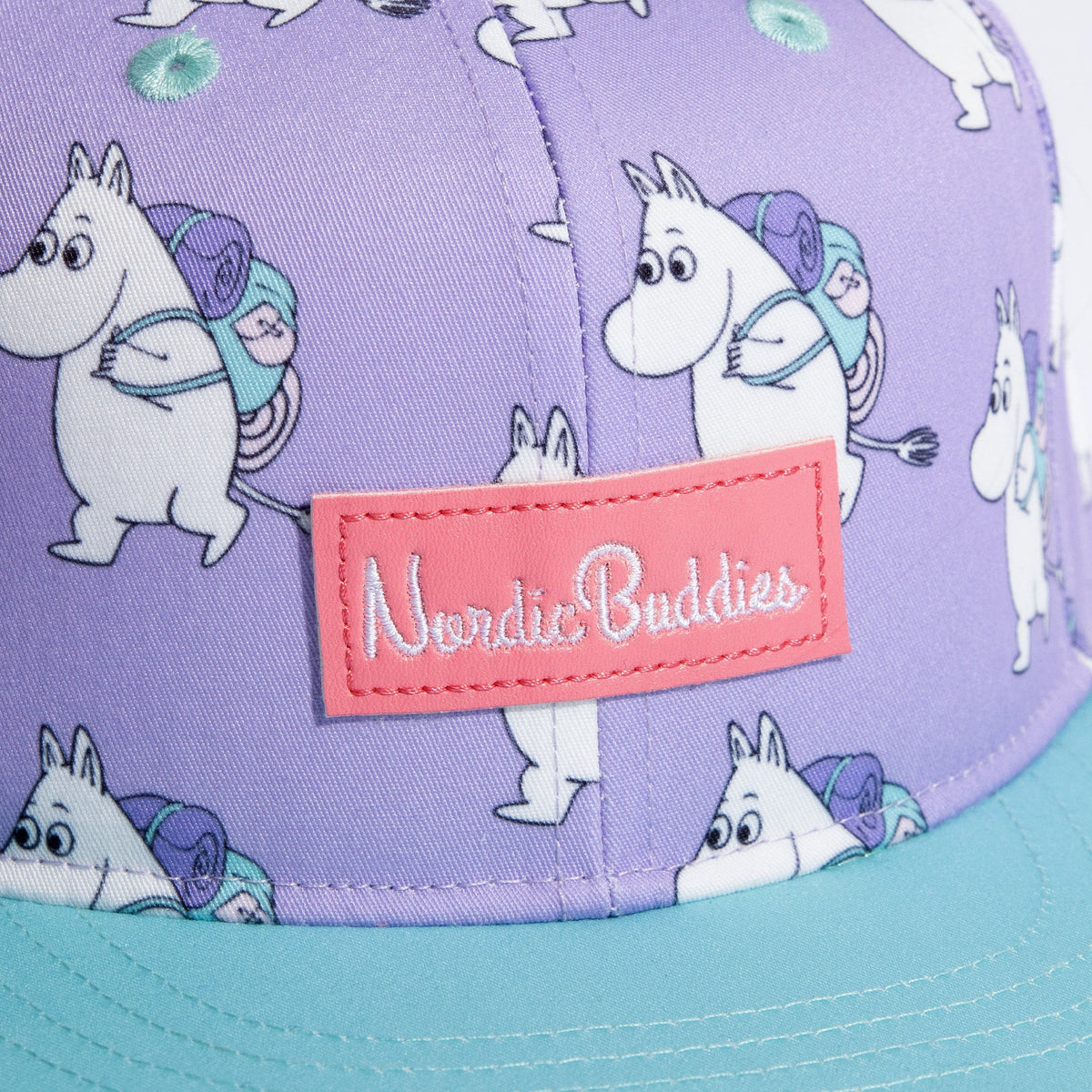 Moomin by NordicBuddies "Moomin Adventure" laste sirge nokaga müts - Lavendel