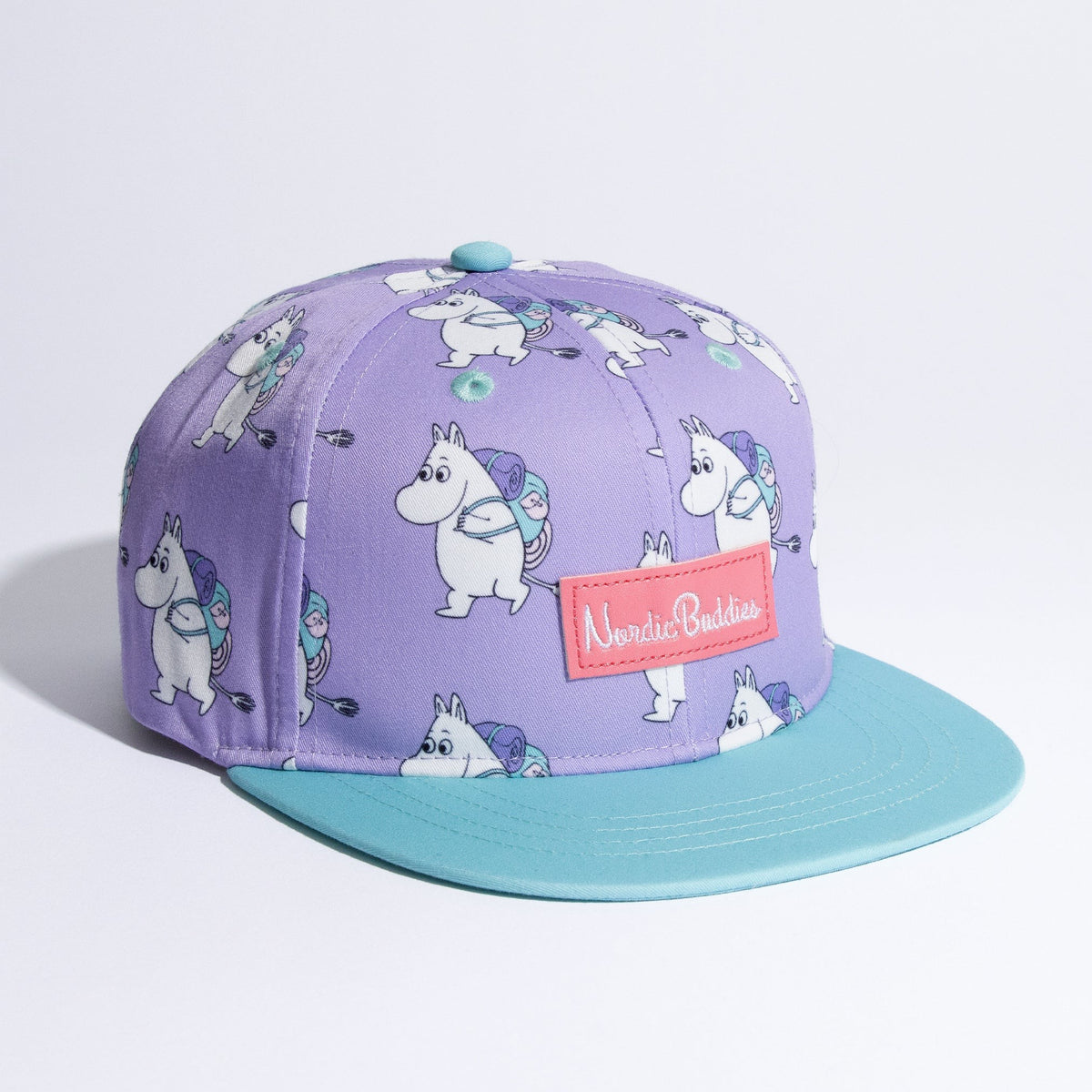 Moomin by NordicBuddies "Moomin Adventure" laste sirge nokaga müts - Lavendel