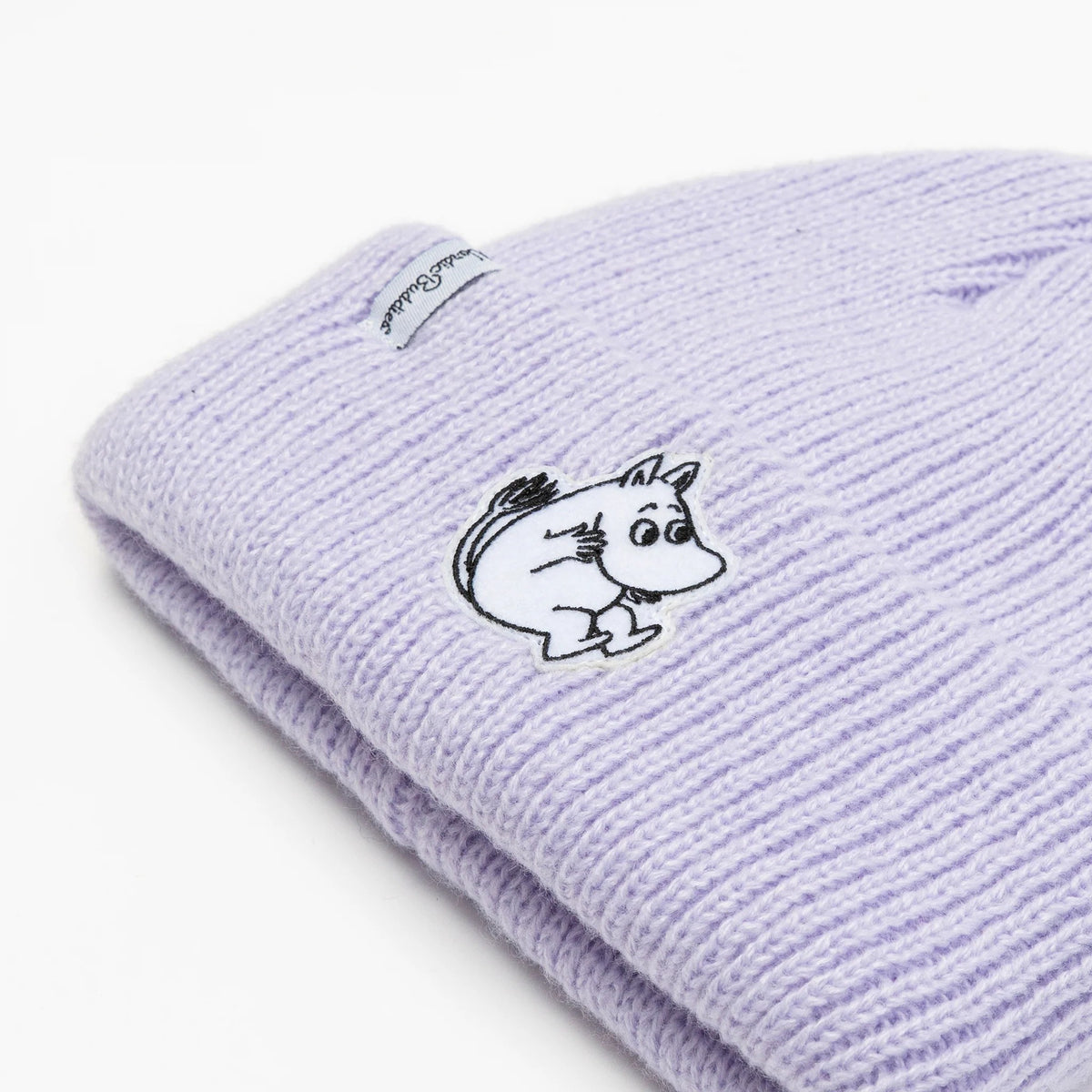 Moomin by NordicBuddies "Muumitroll" laste müts viltmärgiga - Lavendel