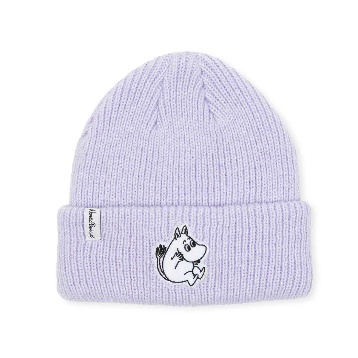 Moomin by NordicBuddies "Muumitroll" laste müts viltmärgiga - Lavendel