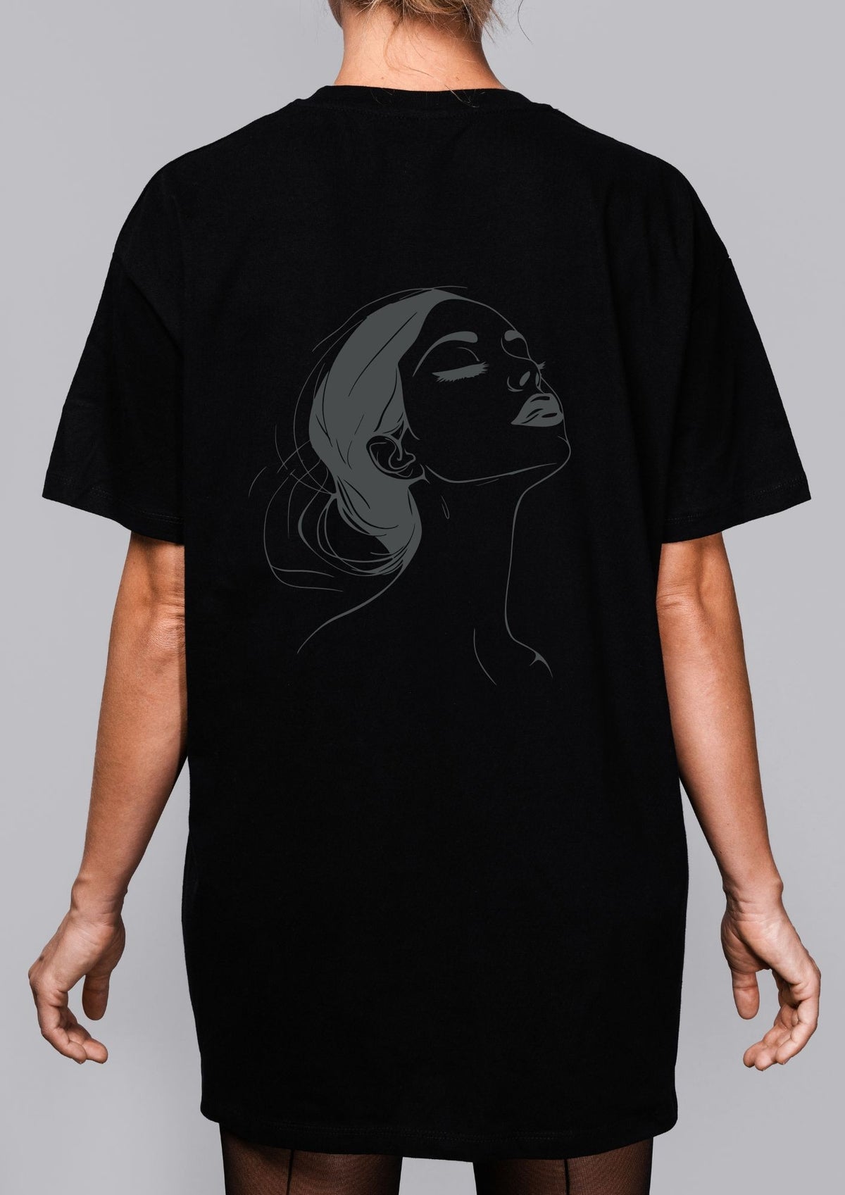 Black Giraffe Brand mahepuuvillane T-särk "No Drama, Please"