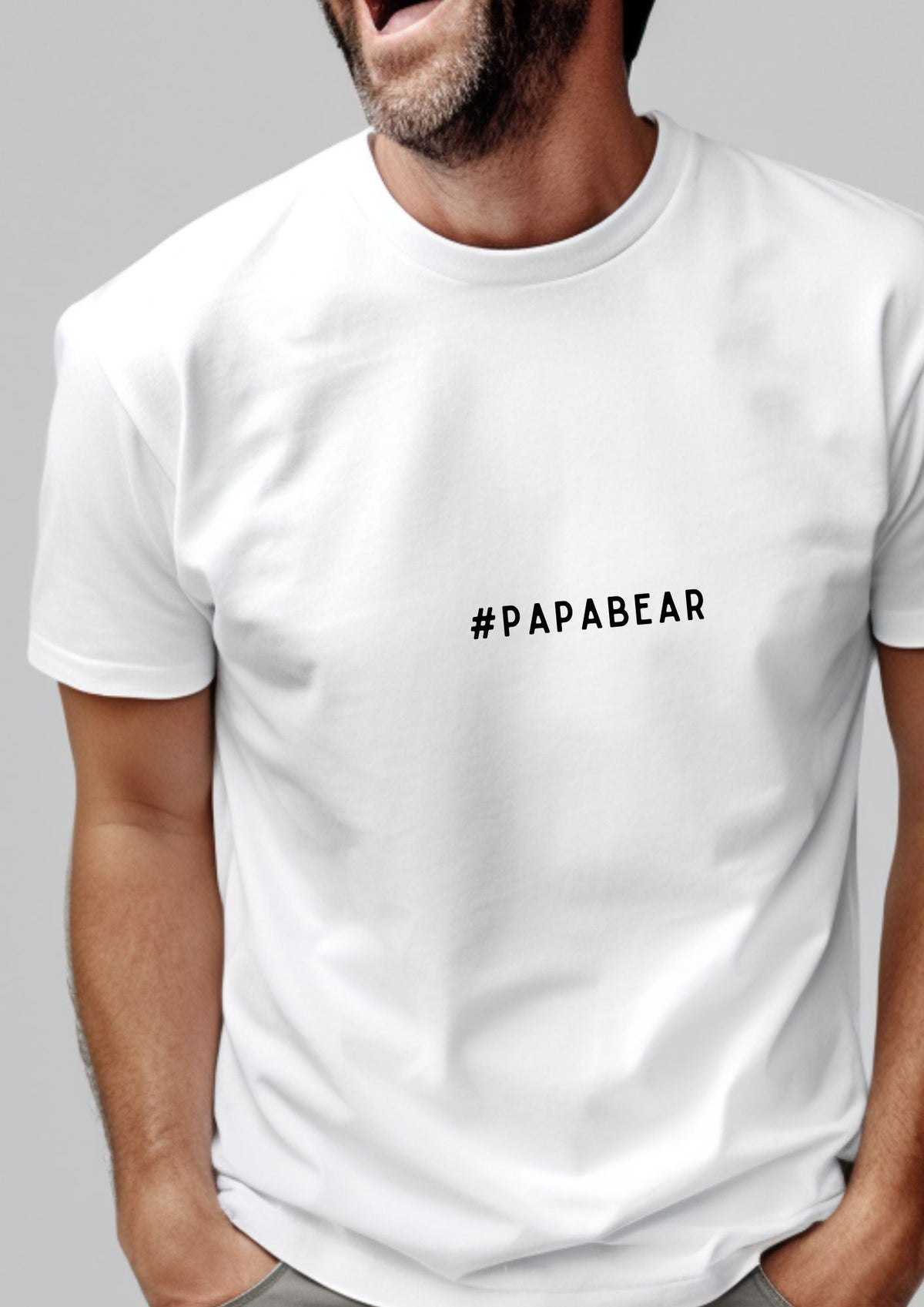 Black Giraffe Brand T-särk "#Papabear"