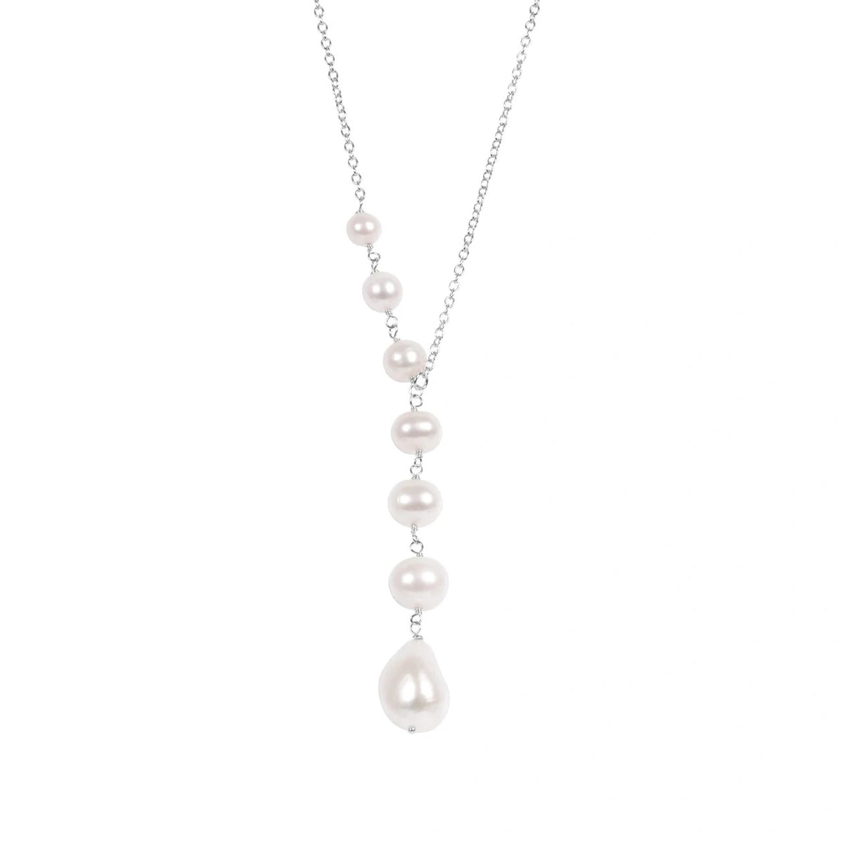 MyaMoon "Pearl Dreamer" pärliripatsiga kaelakee – 925 hõbe, roodiumi või roosa kullaga