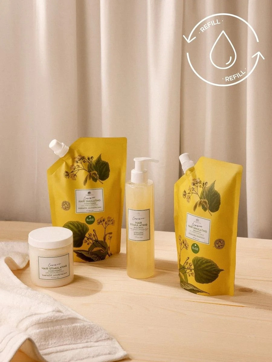 Magrada Organic Cosmetics pärnaõie juuksepalsam põhjamaise kaseekstraktiga, täitepakend 500 ml