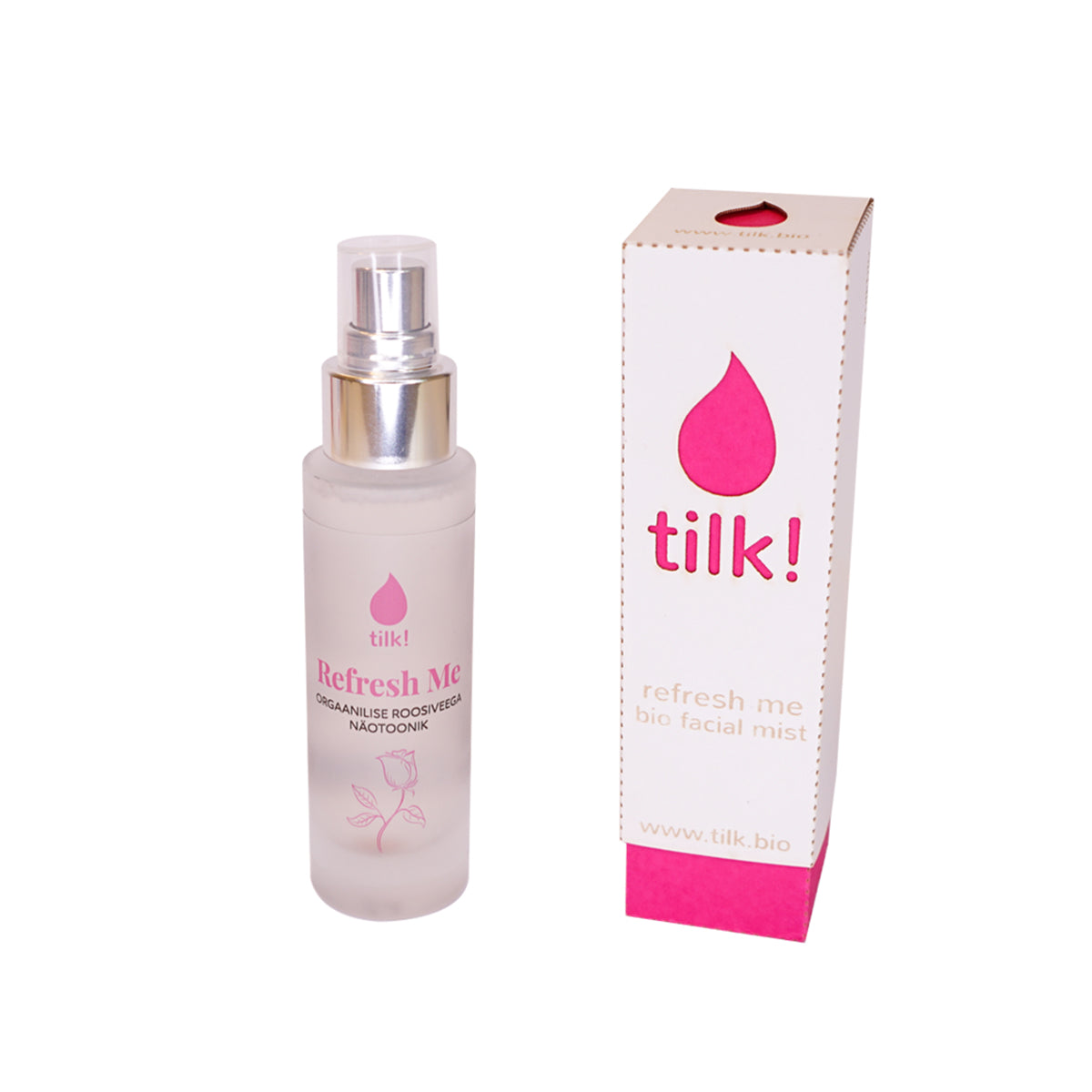 Tilk! Refresh Me Probiootiline Näotoonik Orgaanilise Roosiveega, 50ml