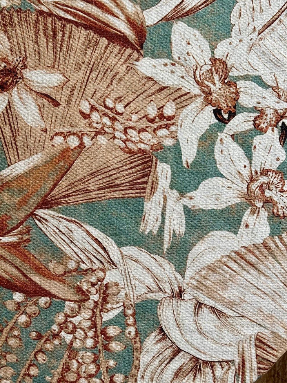 Hortensias Home ümmargune lina-puuvillasegu laudlina - Terra Flora