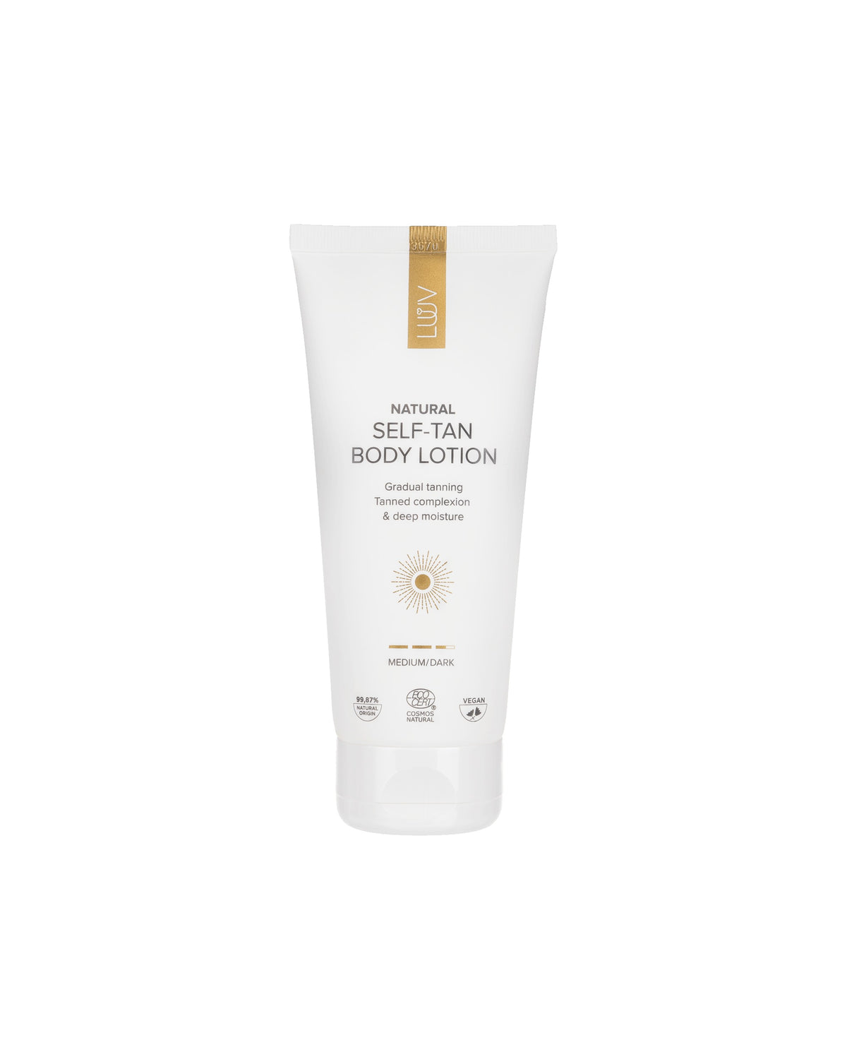 LUUV isepruunistav ihupiim Medium/Dark COSMOS, 200 ml