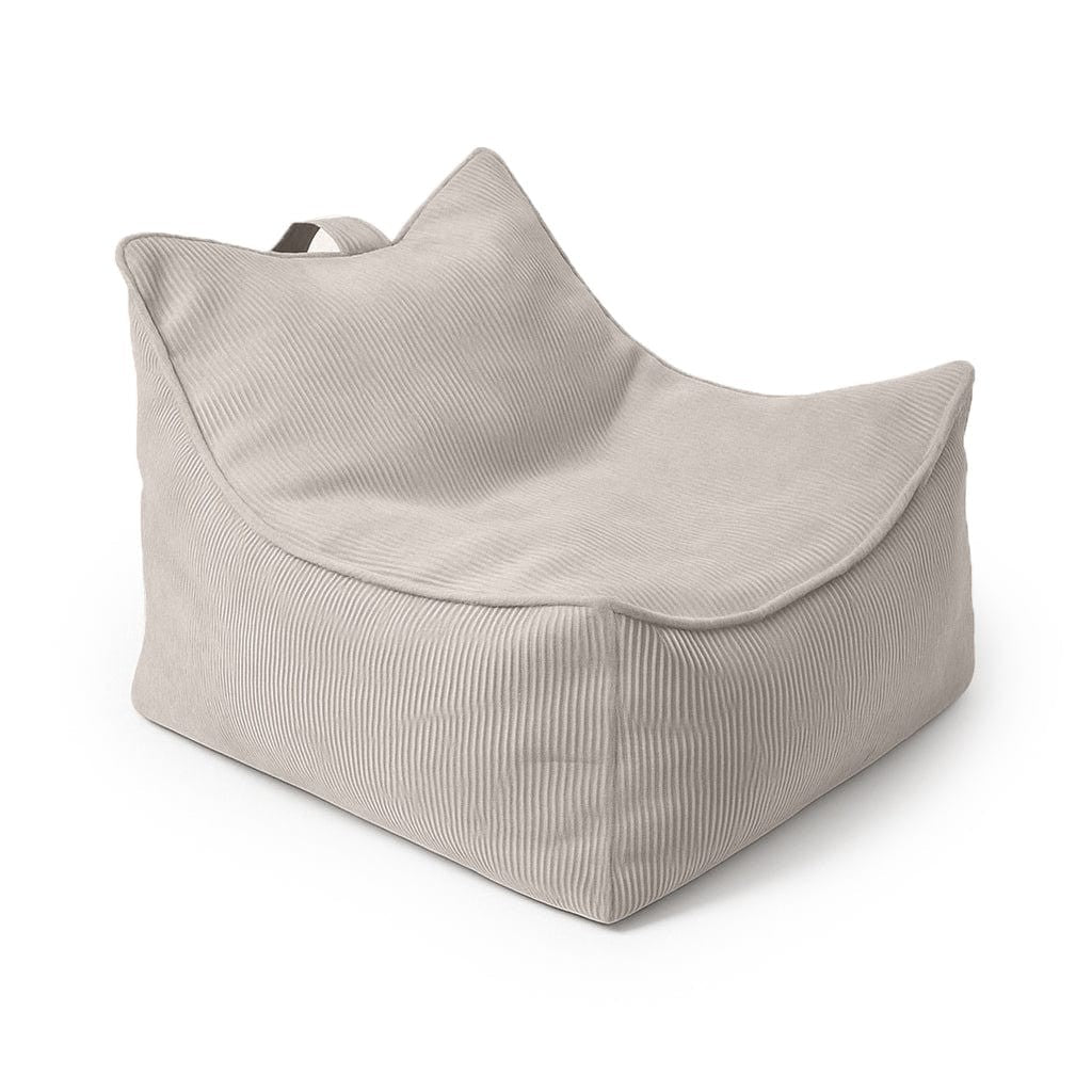 MeowBaby® laste peenvöötsametist puuf "Slimcord Sako Bag" - Hall