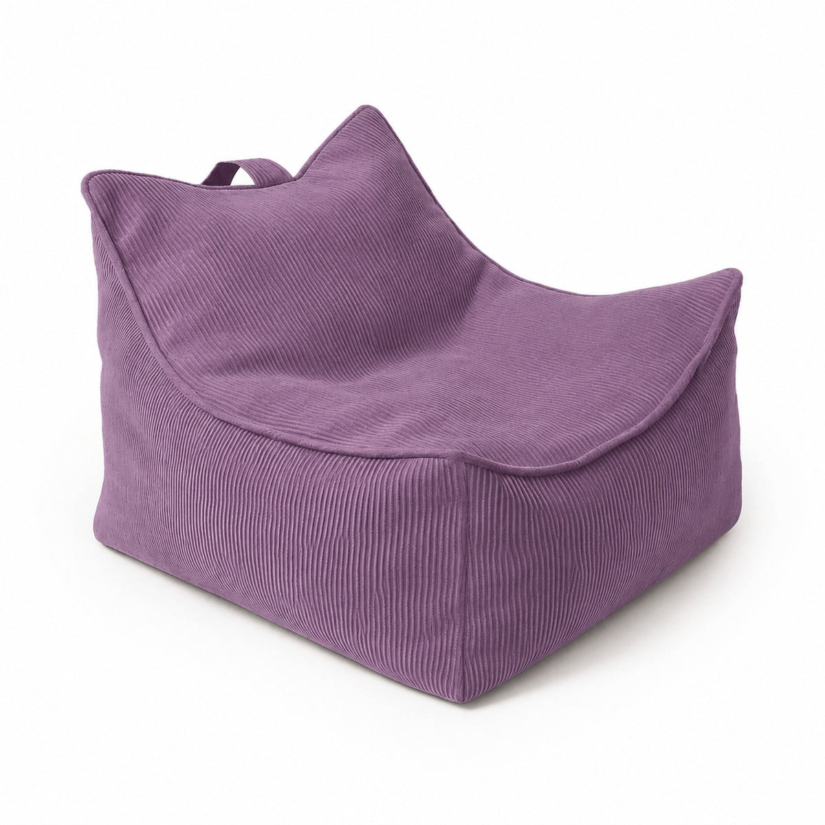 MeowBaby® kordsametist laste puff "Slimcord Sako Bag" - Lavendel