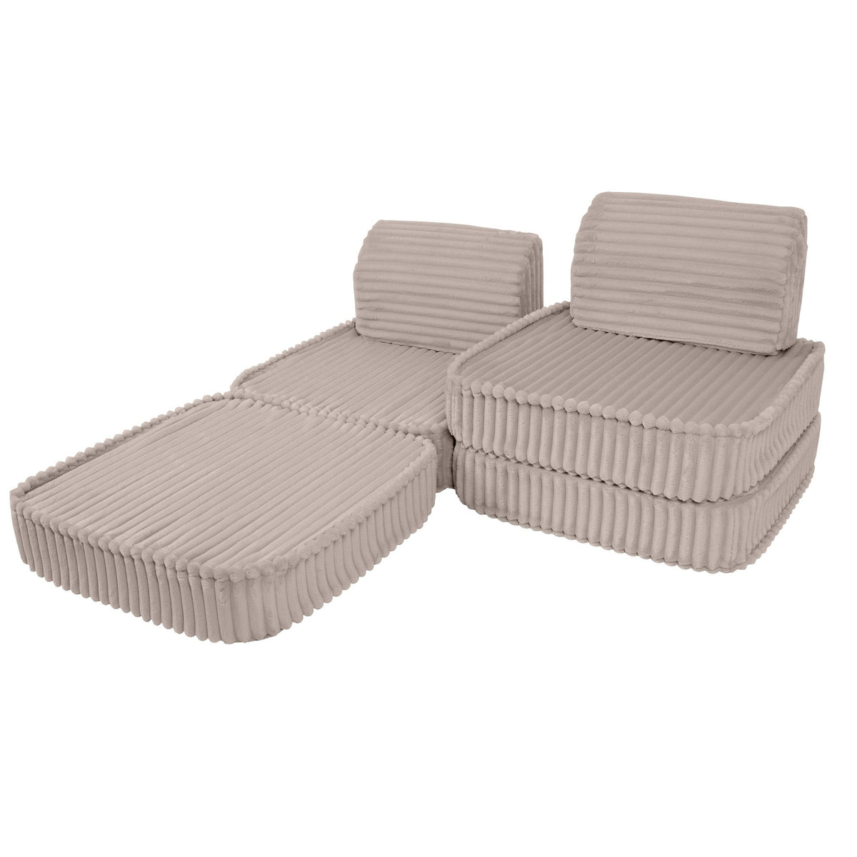 MeowBaby® väike modulaarne laste diivan - Churros Beige