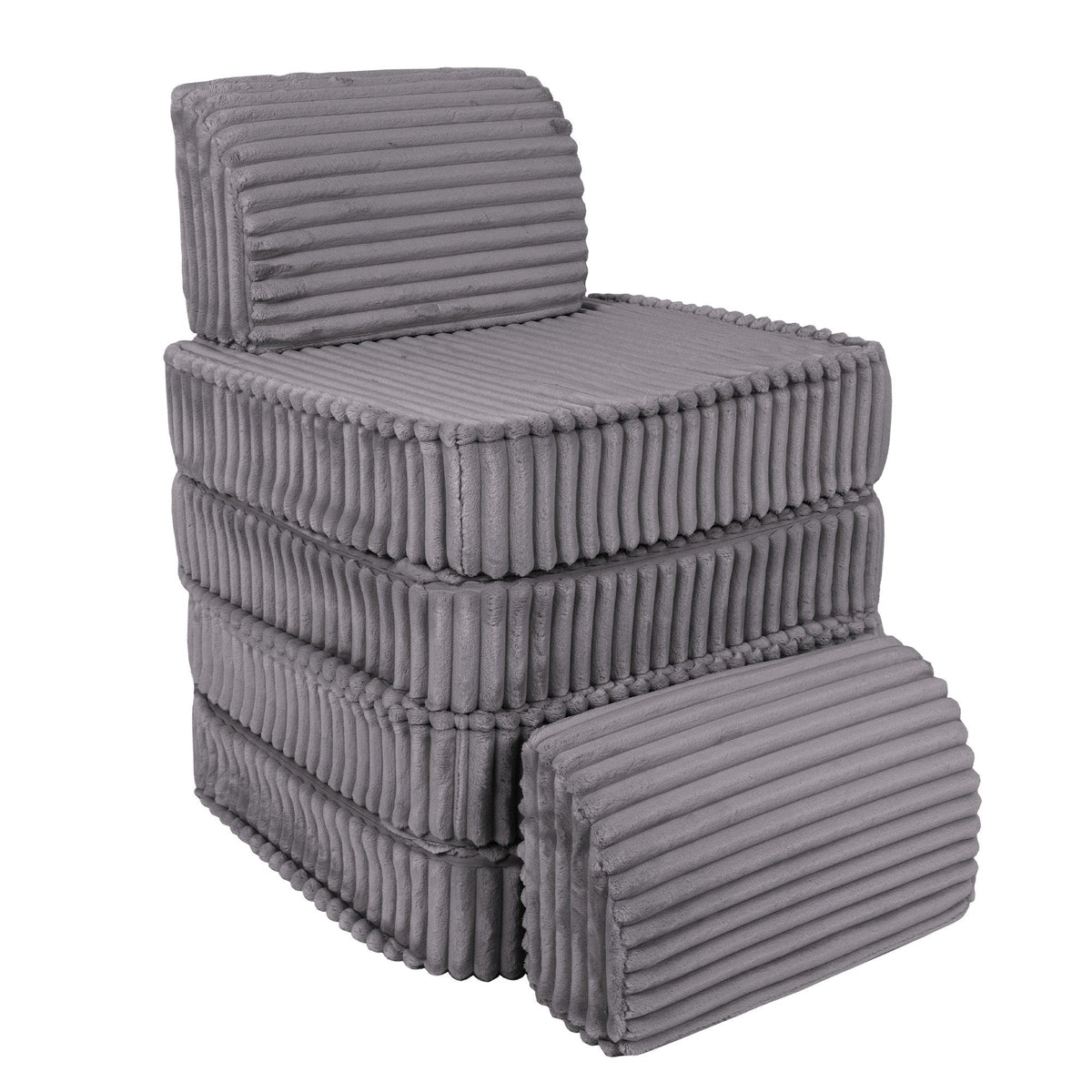 MeowBaby® väike modulaarne laste diivan - Churros Jurassic Grey