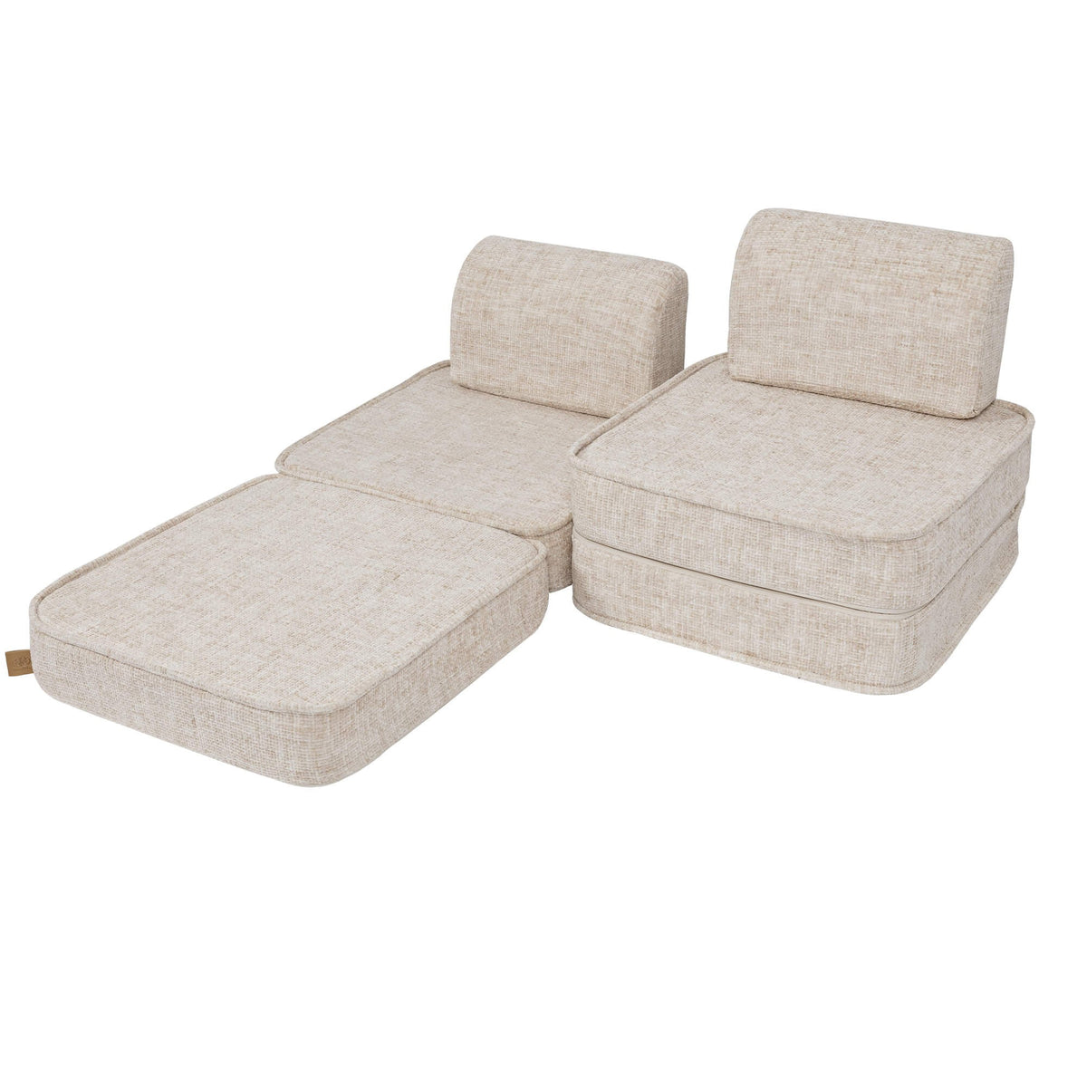 MeowBaby® väike modulaarne laste diivan - Tangle Marshmallow Beige