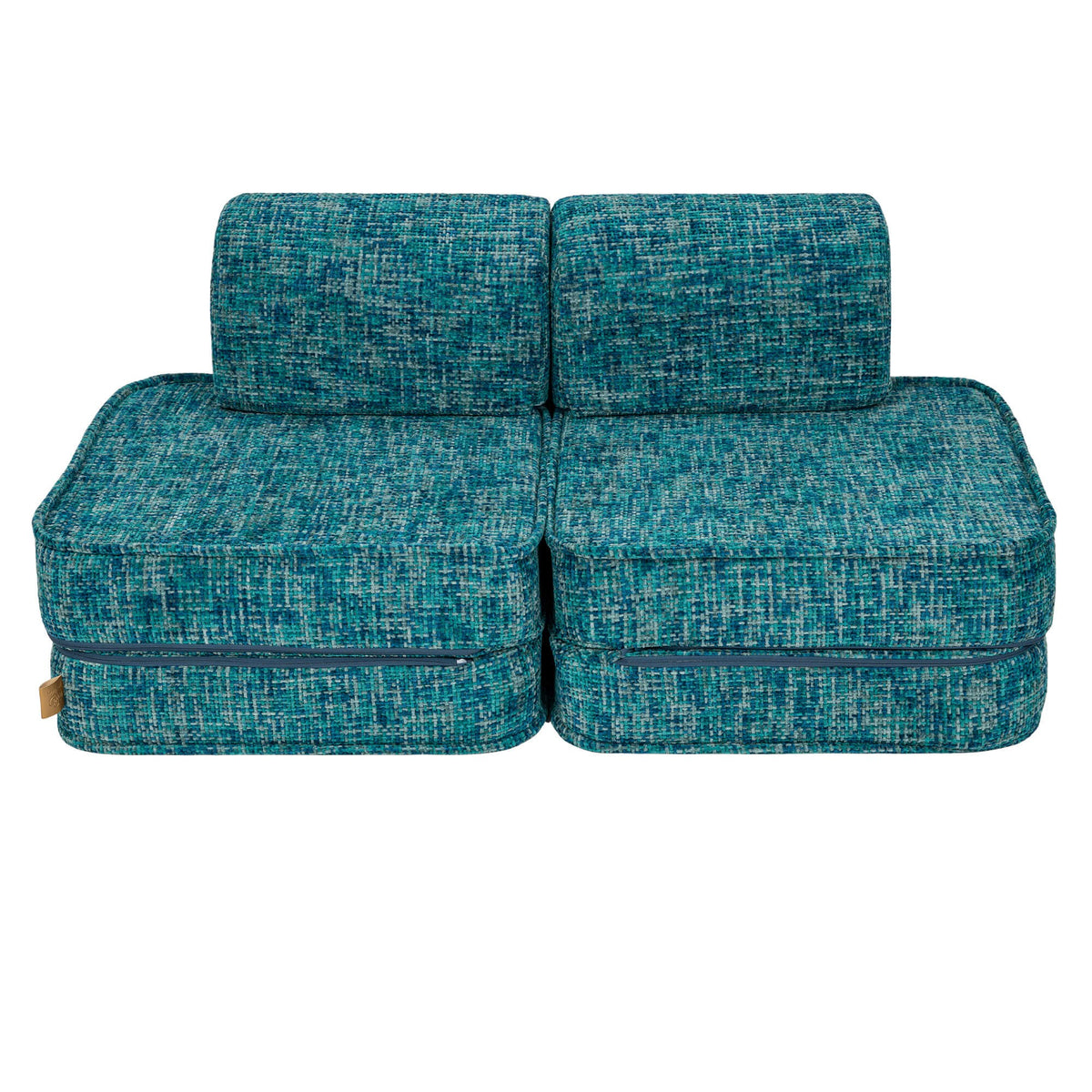 MeowBaby® väike modulaarne laste diivan - Tangle Lagoon Blue