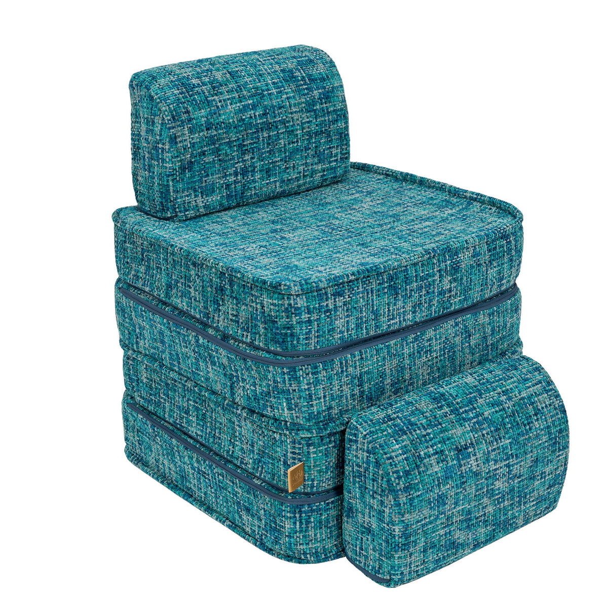 MeowBaby® väike modulaarne laste diivan - Tangle Lagoon Blue