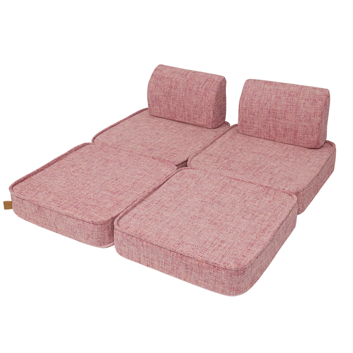 MeowBaby® väike modulaarne laste diivan - Tangle Bubblegum Pink