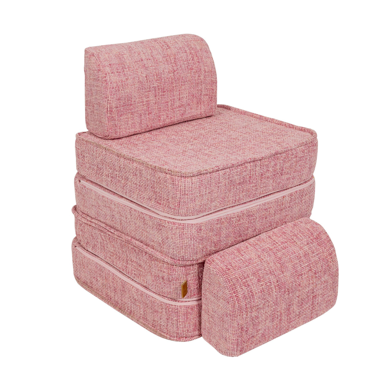 MeowBaby® väike modulaarne laste diivan - Tangle Bubblegum Pink