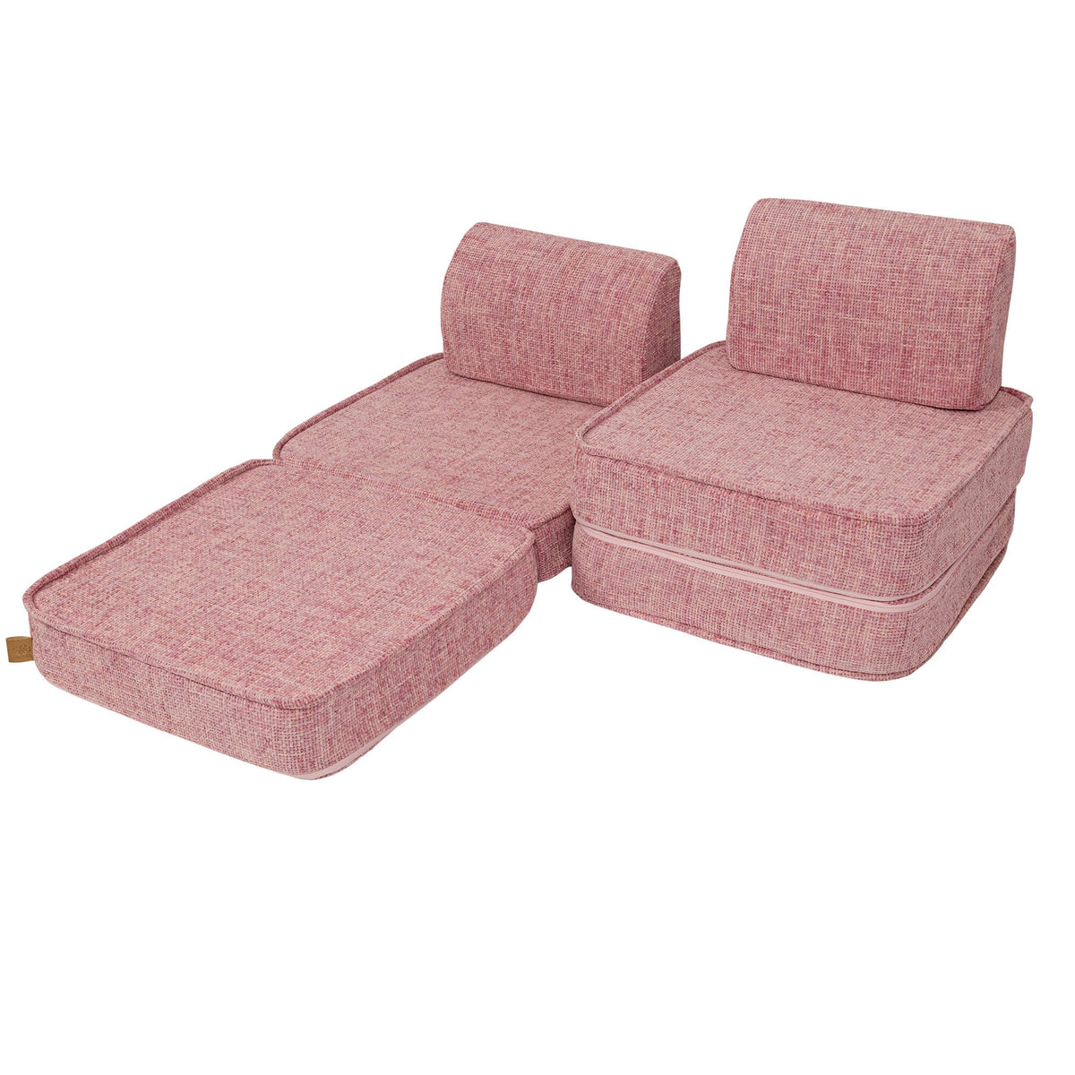 MeowBaby® väike modulaarne laste diivan - Tangle Bubblegum Pink