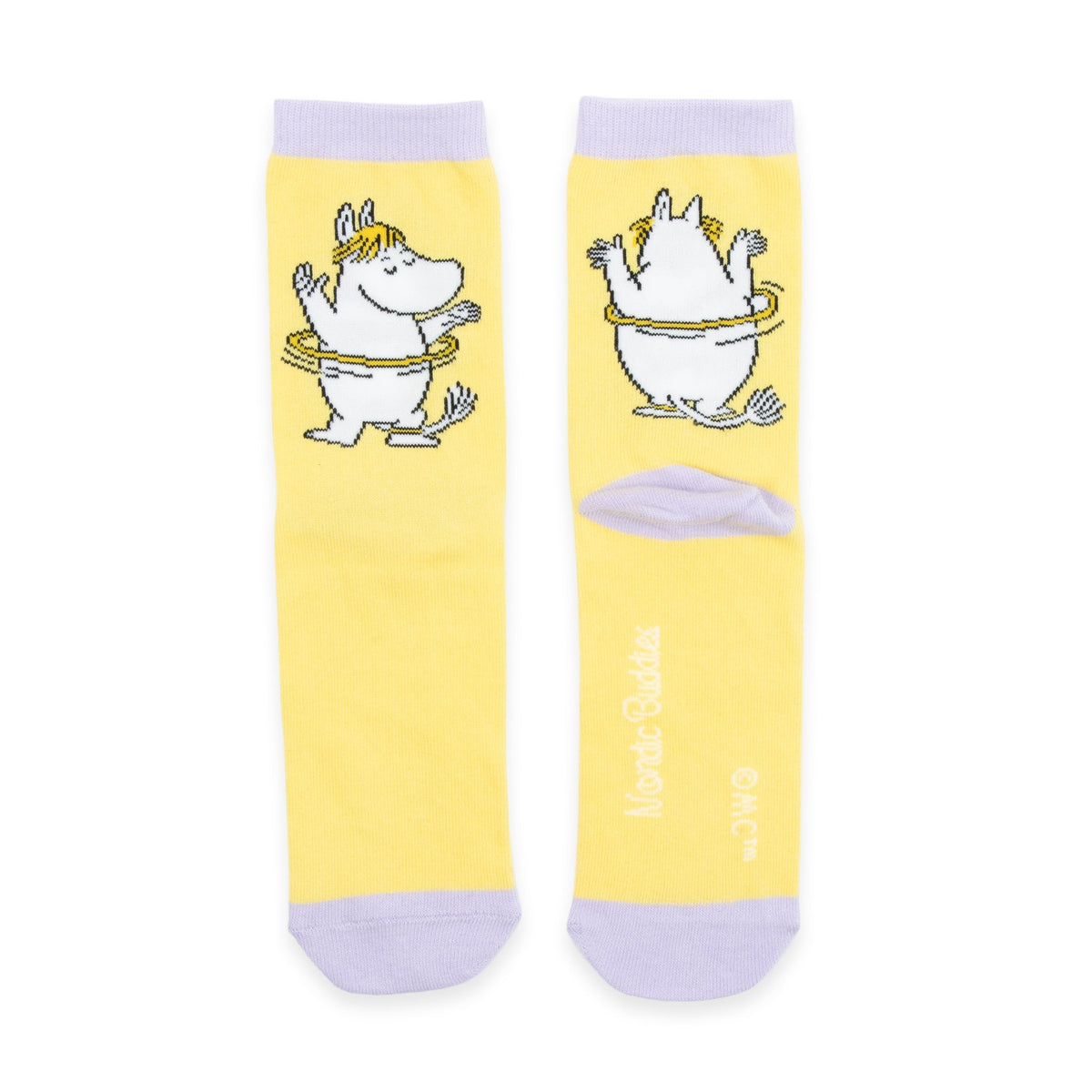 Moomin by NordicBuddies "Piripiiga tagumik" naiste sokid - Kollane