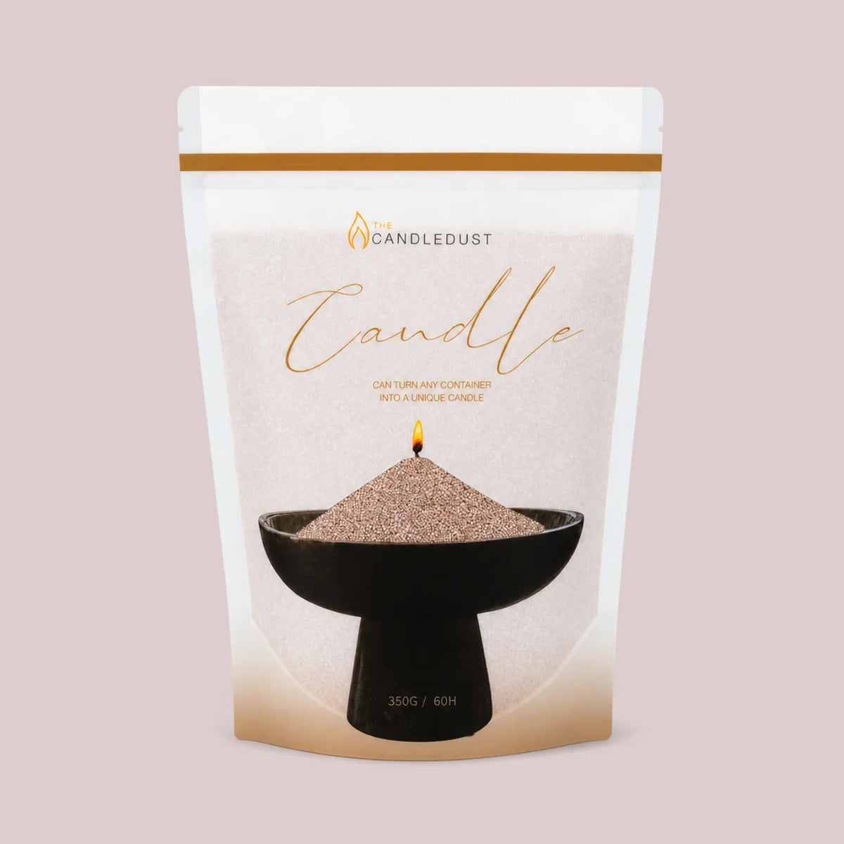 Candledust lõhnatu küünlaliiva täitekomplekt "Soft Pastels" - Lilla, Nude, Beebiroosa, 3 × 350 g