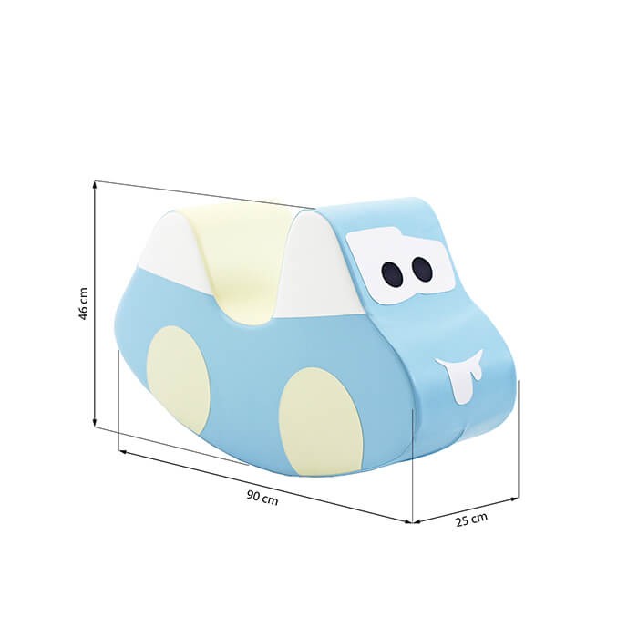 IGLU pehme kiikuv mänguasi - Helesinine auto