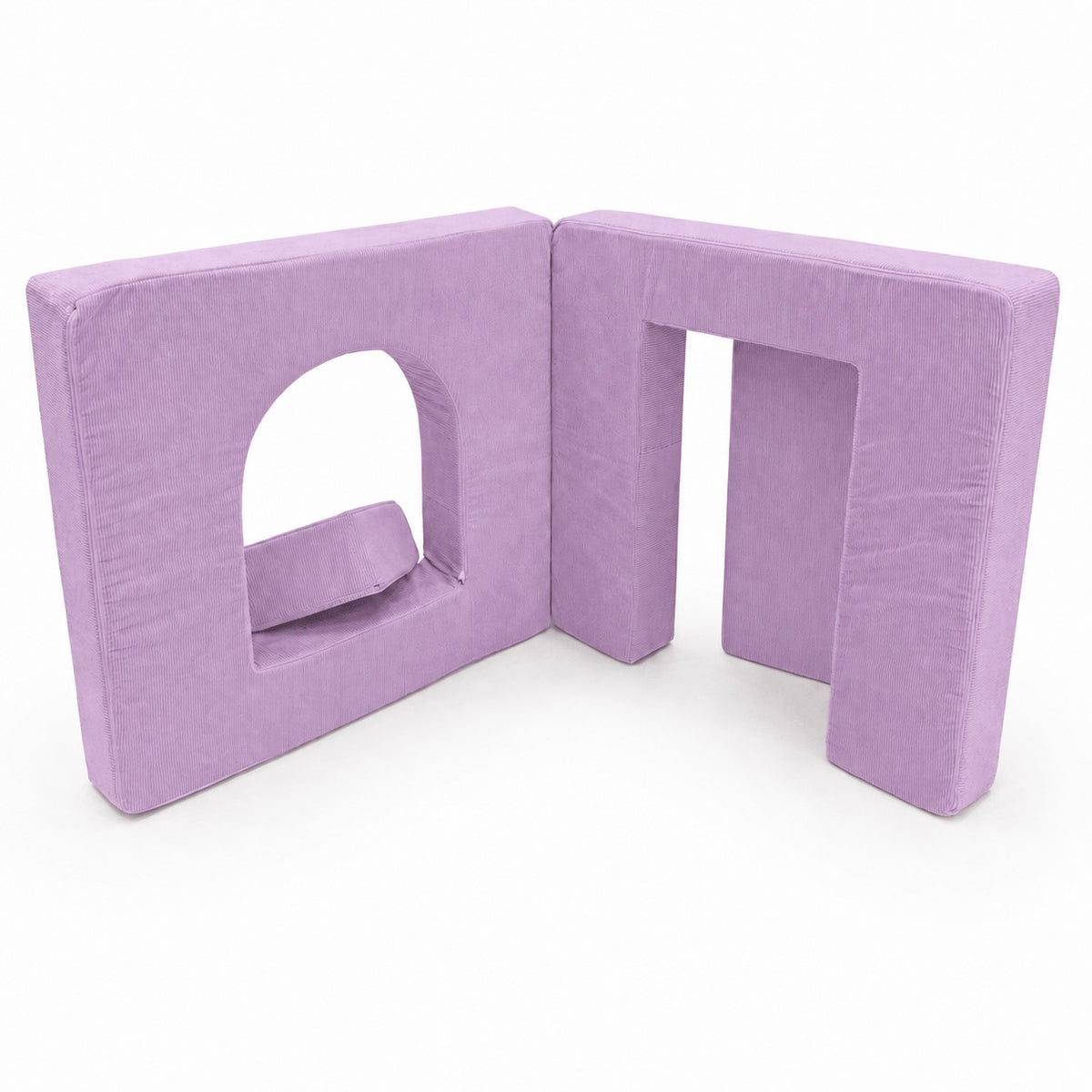 MeowBaby® pehme mängukomplekt väikelastele, 4 elementi - Lavendel