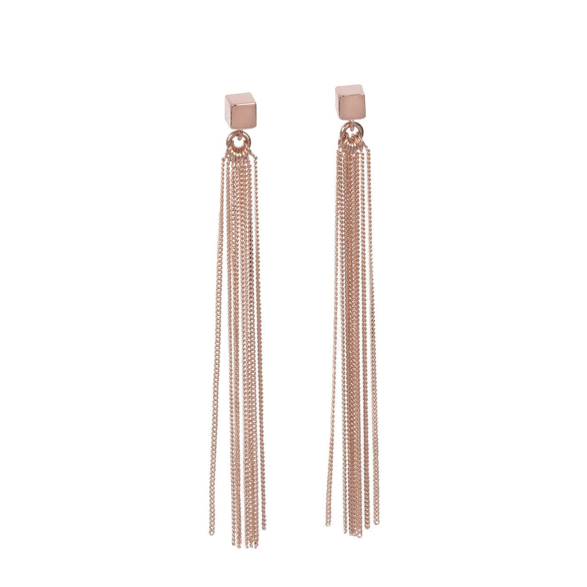 MyaMoon "Solid C-Tassel" tutiga kõrvarõngad – 925 hõbe, 7 cm