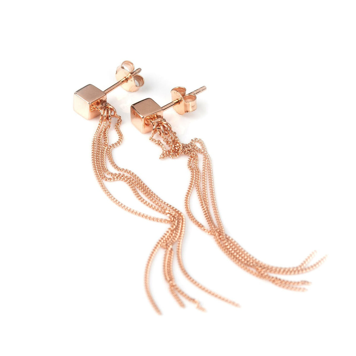 MyaMoon "Solid C-Tassel" tutiga kõrvarõngad – 925 hõbe, 7 cm