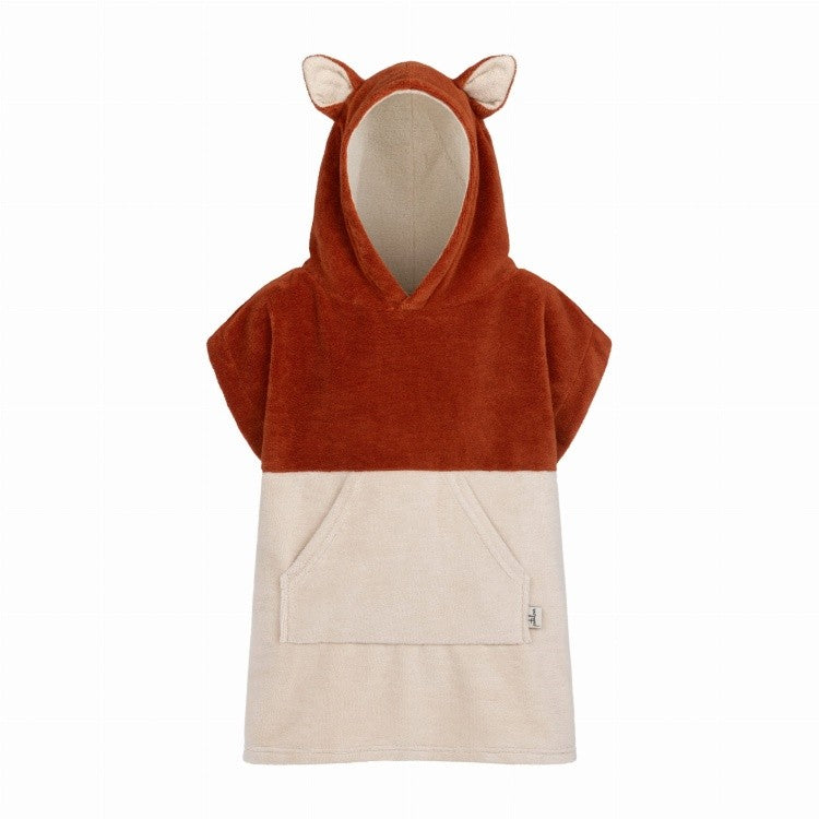 Patulove laste rannaponcho "Surffoxy" - Oranž