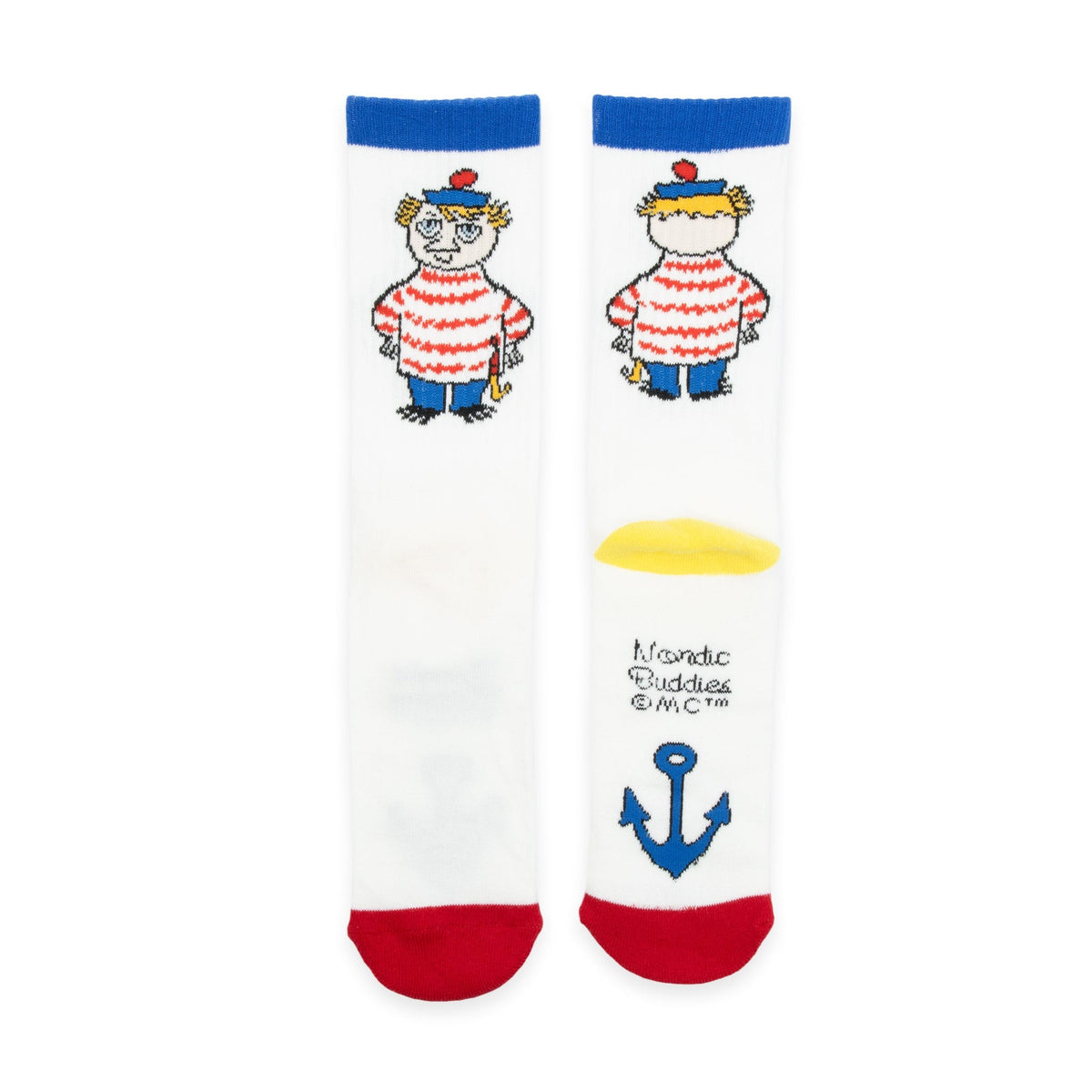 Moomin by NordicBuddies "Too-Ticky" meeste retrosokid - Valge
