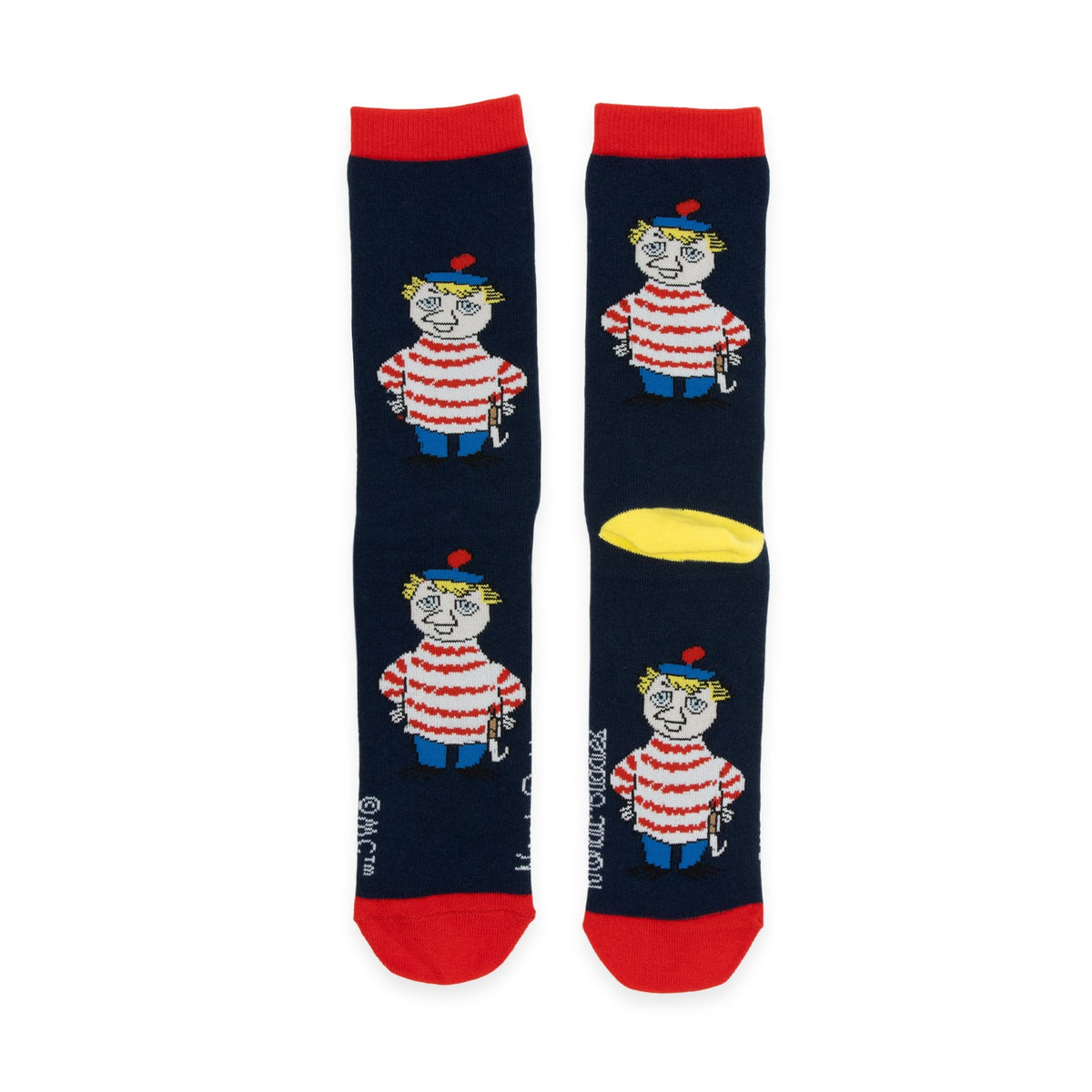 Moomin by NordicBuddies "Too-Ticky" meeste sokid - Tumesinine