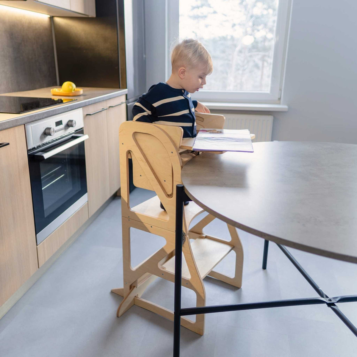 leg&go muudetav köögitorn "Securestep" koos söögitooliga